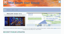 Desktop Screenshot of midsouthusergroup.com