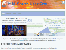 Tablet Screenshot of midsouthusergroup.com